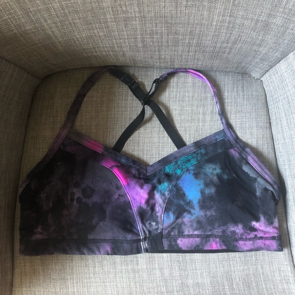 Tie Dye space print Sports bra